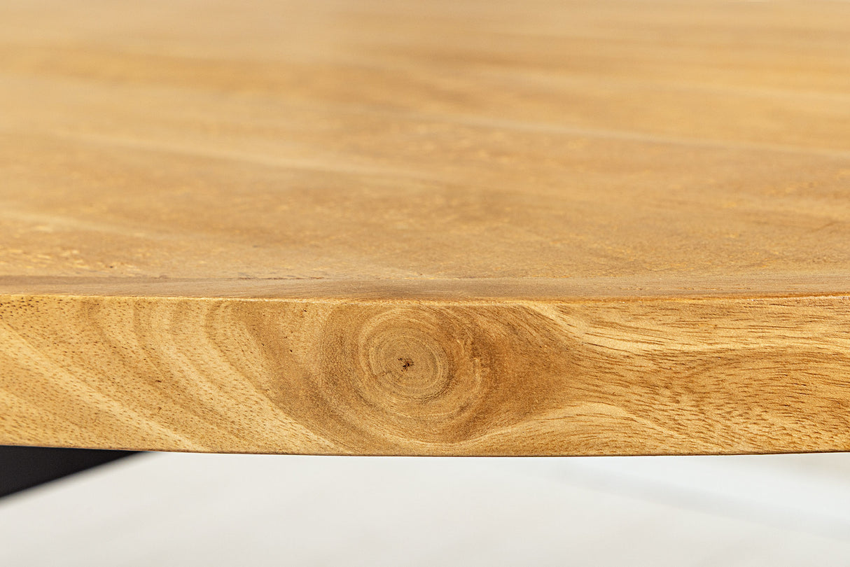 Esstisch GALAXIE 240cm oval Mangoholz naturbraun