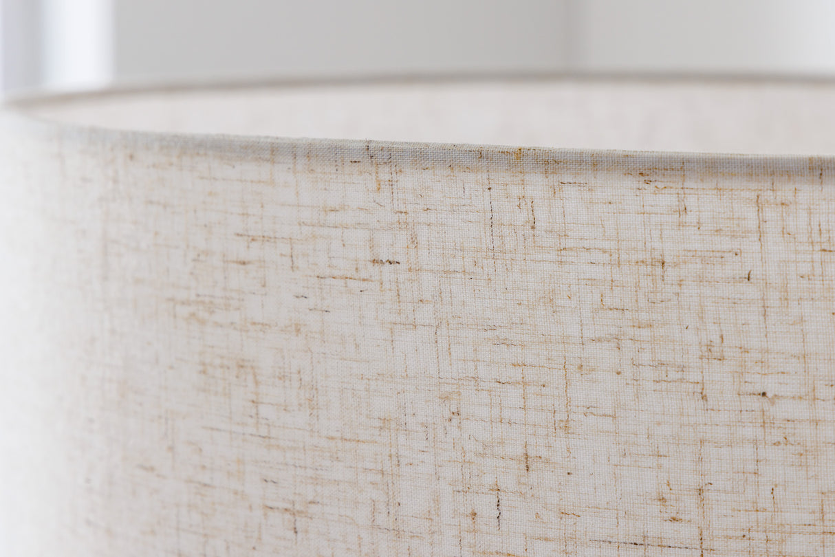 Lampenschirm 50x30x50cm Leinen natur für Stehlampe