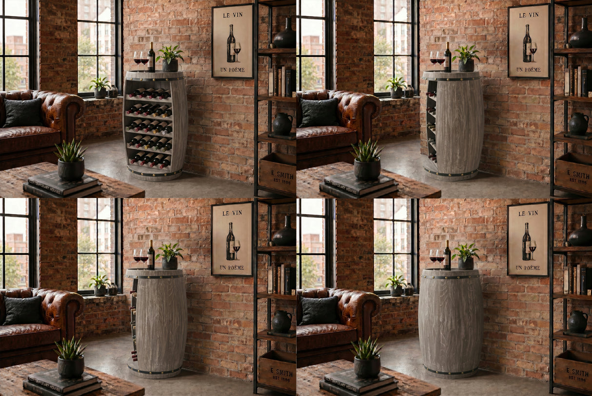 Wine shelf BODEGA 80cm for 23 bottles fir wood natural