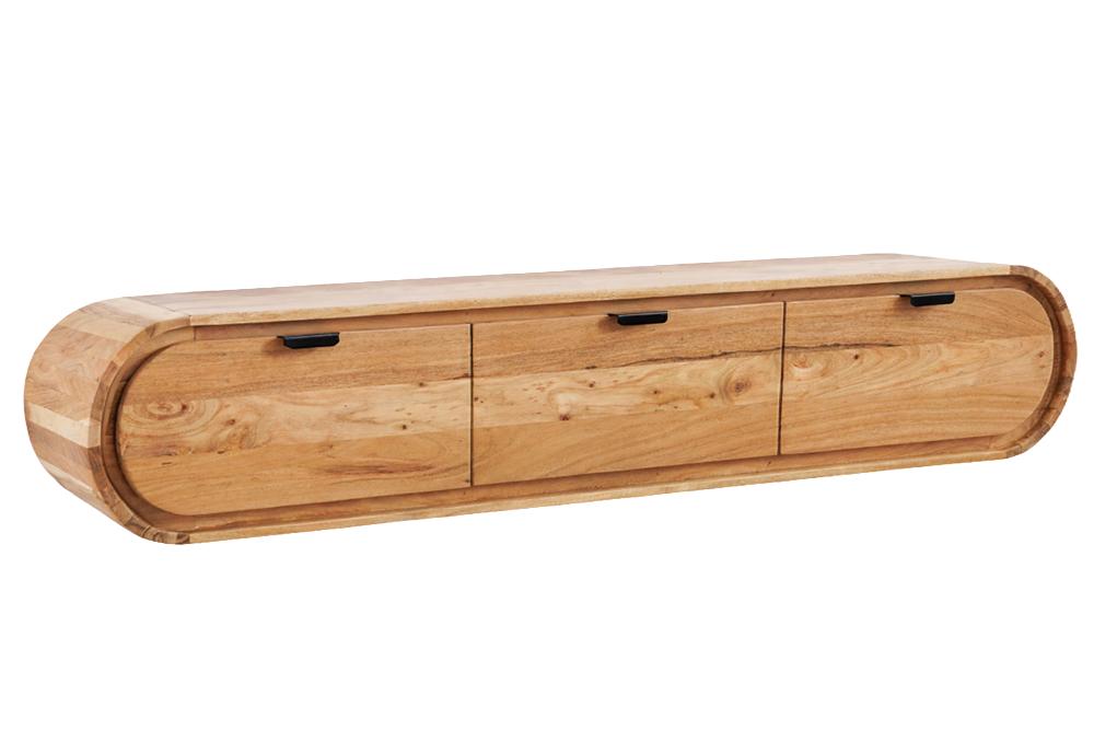 TV-Board ORGANIC 160cm hanging acacia wood natural