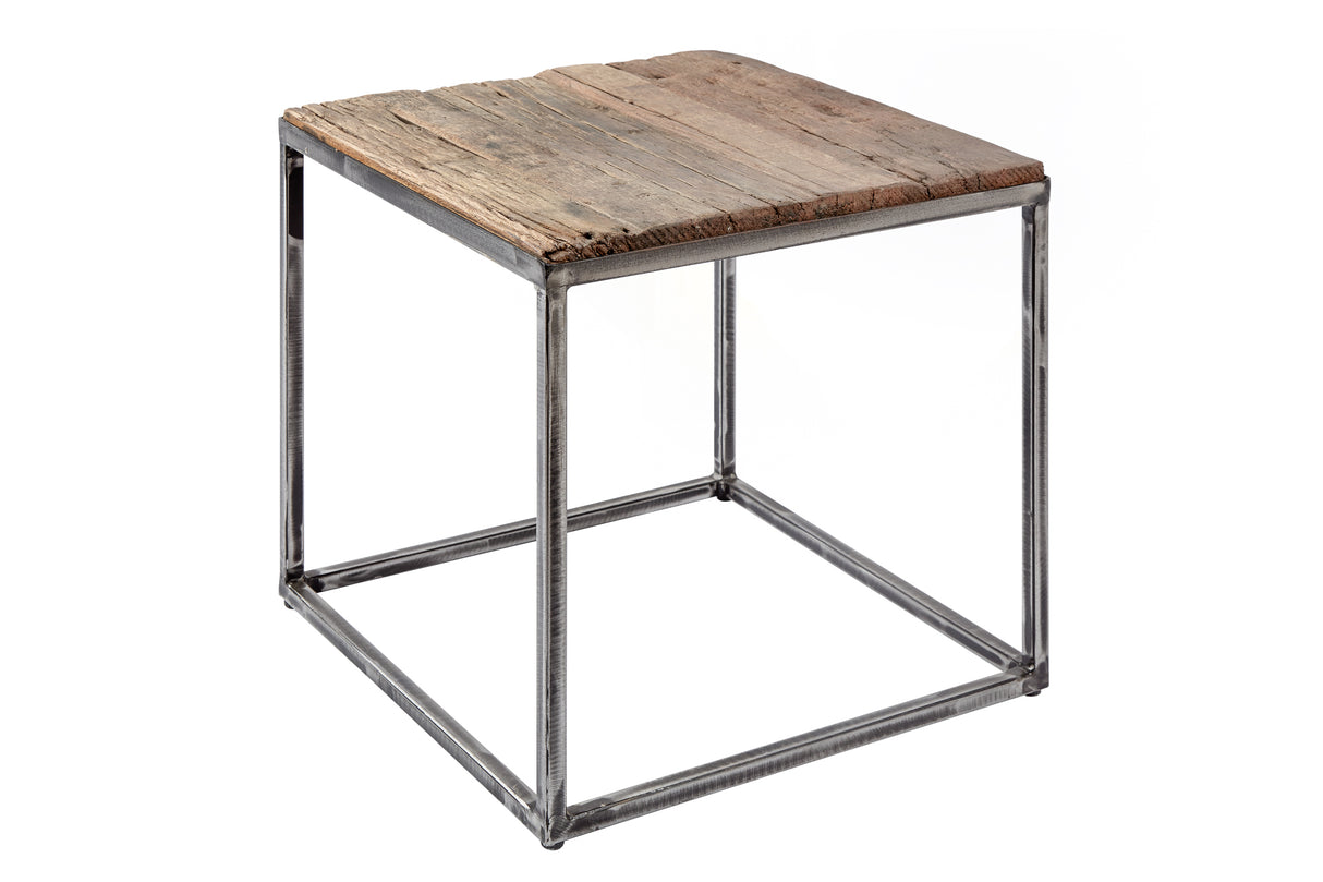 Side table BARRACUDA 40cm recycled wood