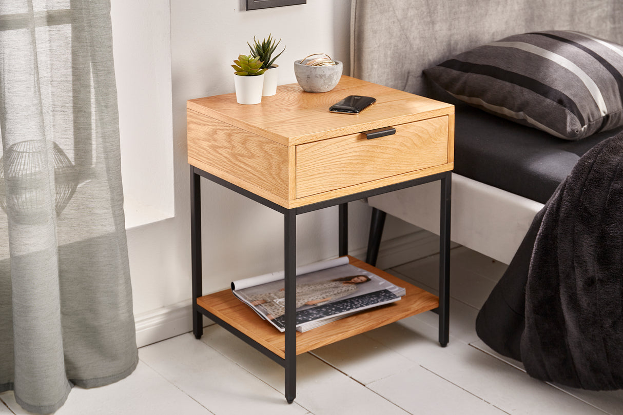 Bedside table ELEMENTS 40cm oak natural