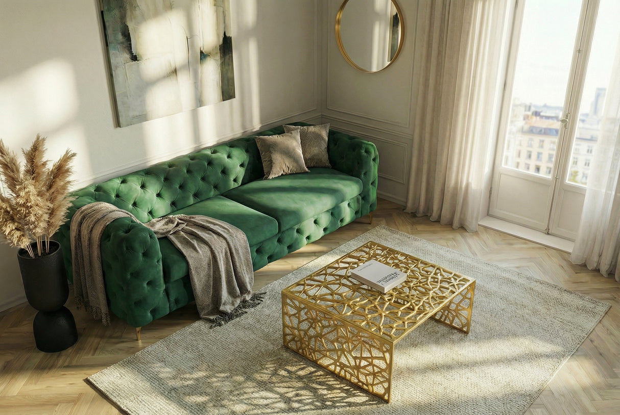 Coffee table ABSTRACT 60cm gold