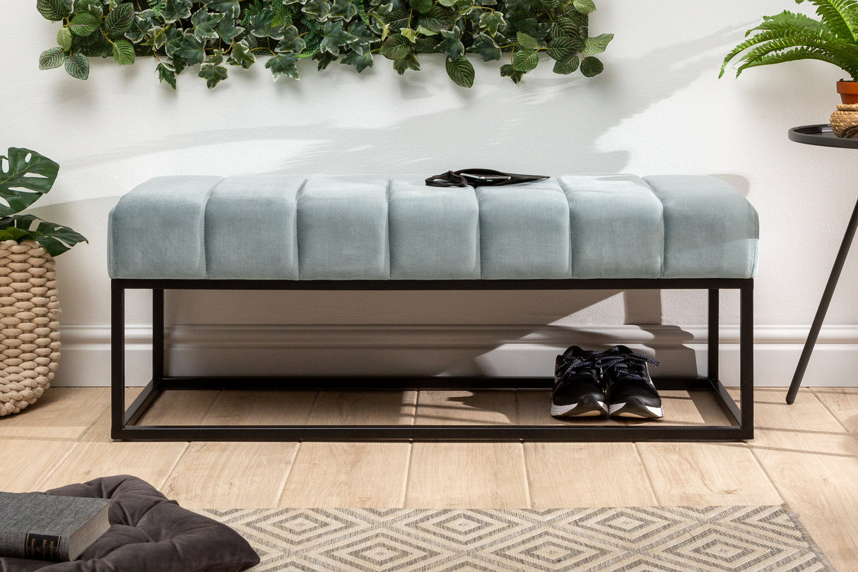 Bench PETIT BEAUTE 110cm velvet mint