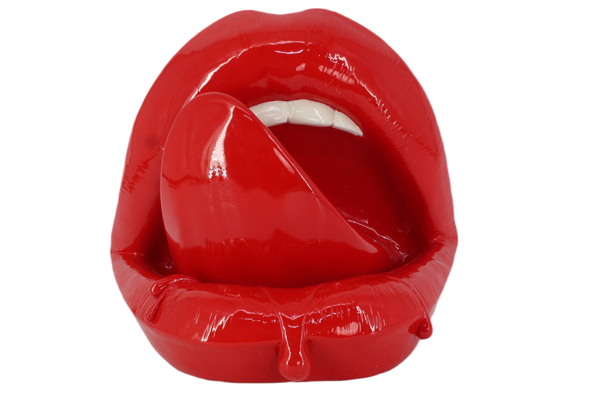Decoration figure LIP 25cm pop-art red