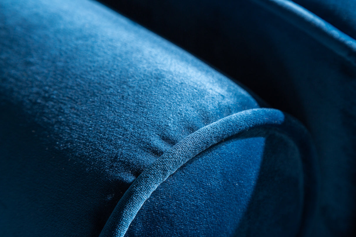 Sofa COZY VELVET 220cm 3-seater velvet teal blue