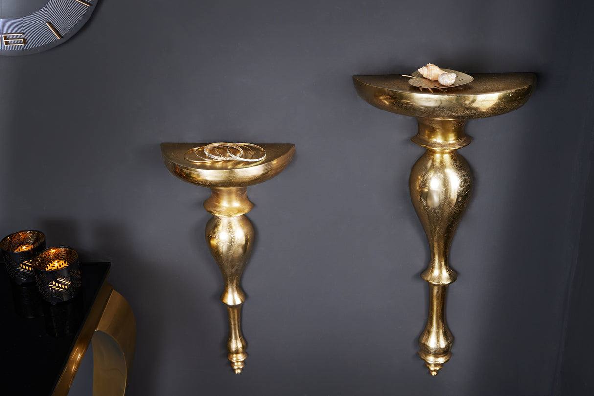 Wandkonsolenregal BAROCK SCALA 80cm gold