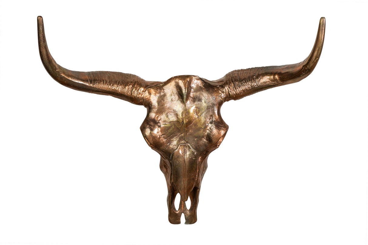 Wanddeko Totenkopf MATADOR 70cm Kupfer meliert
