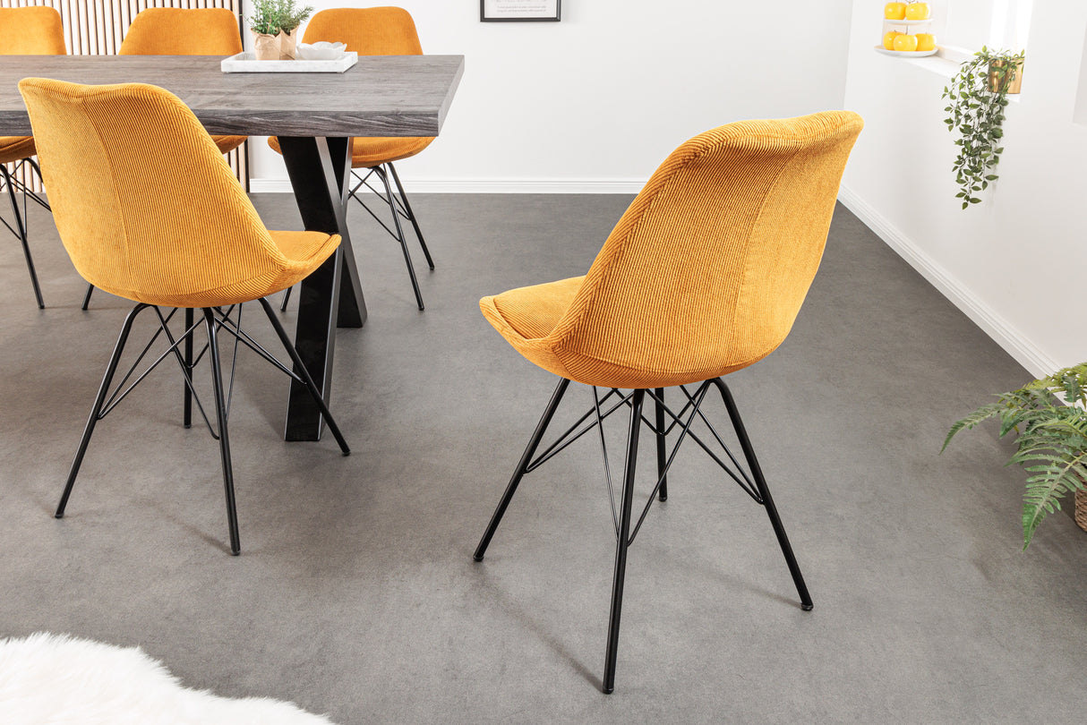 Chair SCANDINAVIA MEISTERSTÜCK cord yellow