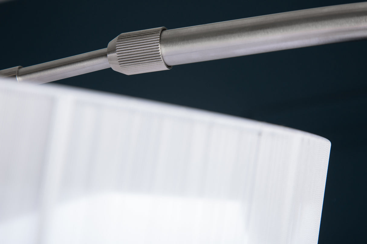 Stehleuchte EXTENSO 230cm weiß mit Marmorsockel