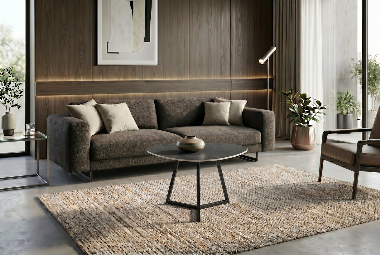 Coffee table MARVELOUS 70cm ceramic grey