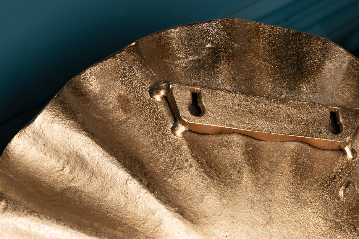 Wall decoration candleholder GINKGO gold