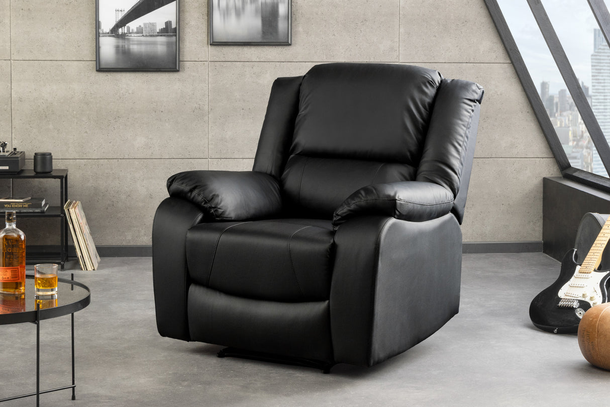 Cinema armchair HOLLYWOOD artificial leather black