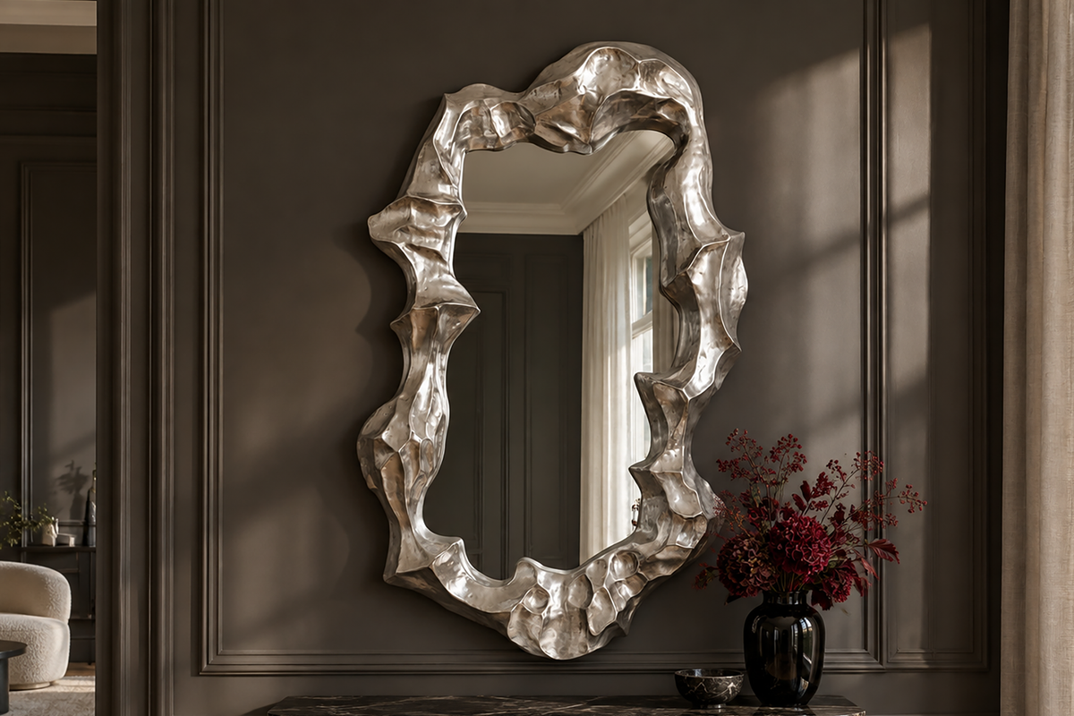 Wall mirror VENETIA 150cm silver