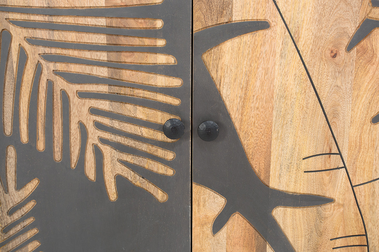 Sideboard TROPICAL 160cm mango wood anthracite