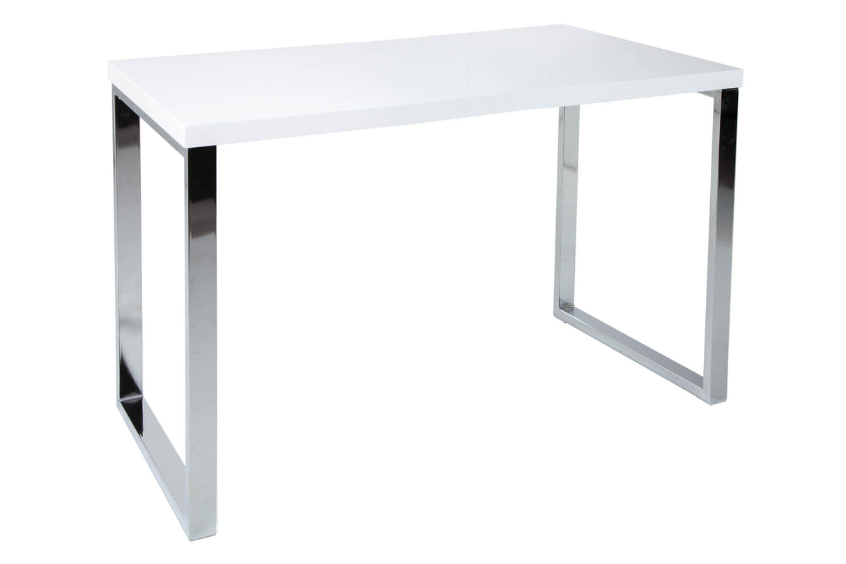 Laptop office table WHITE DESK 120x60cm white