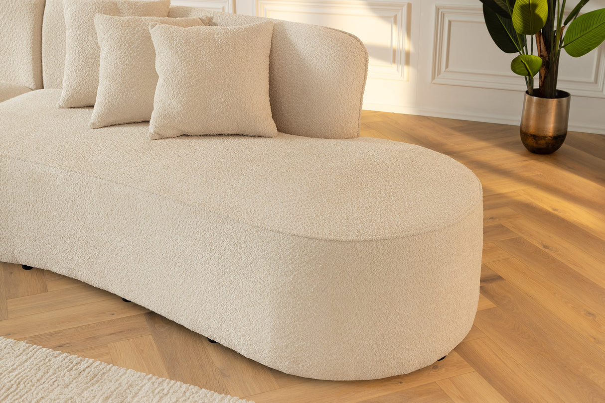 Sofa ATELIER L 330cm 3-seater XXL bouclé beige