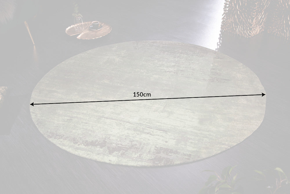Teppich INFINITY HOME 150cm rund grün
