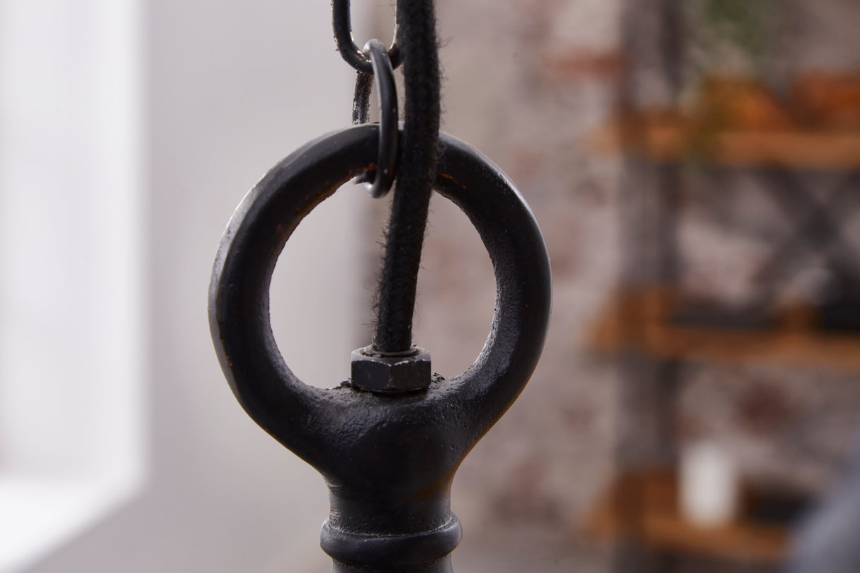 Pendant lamp INDUSTRIAL metal black-bronze industrial style