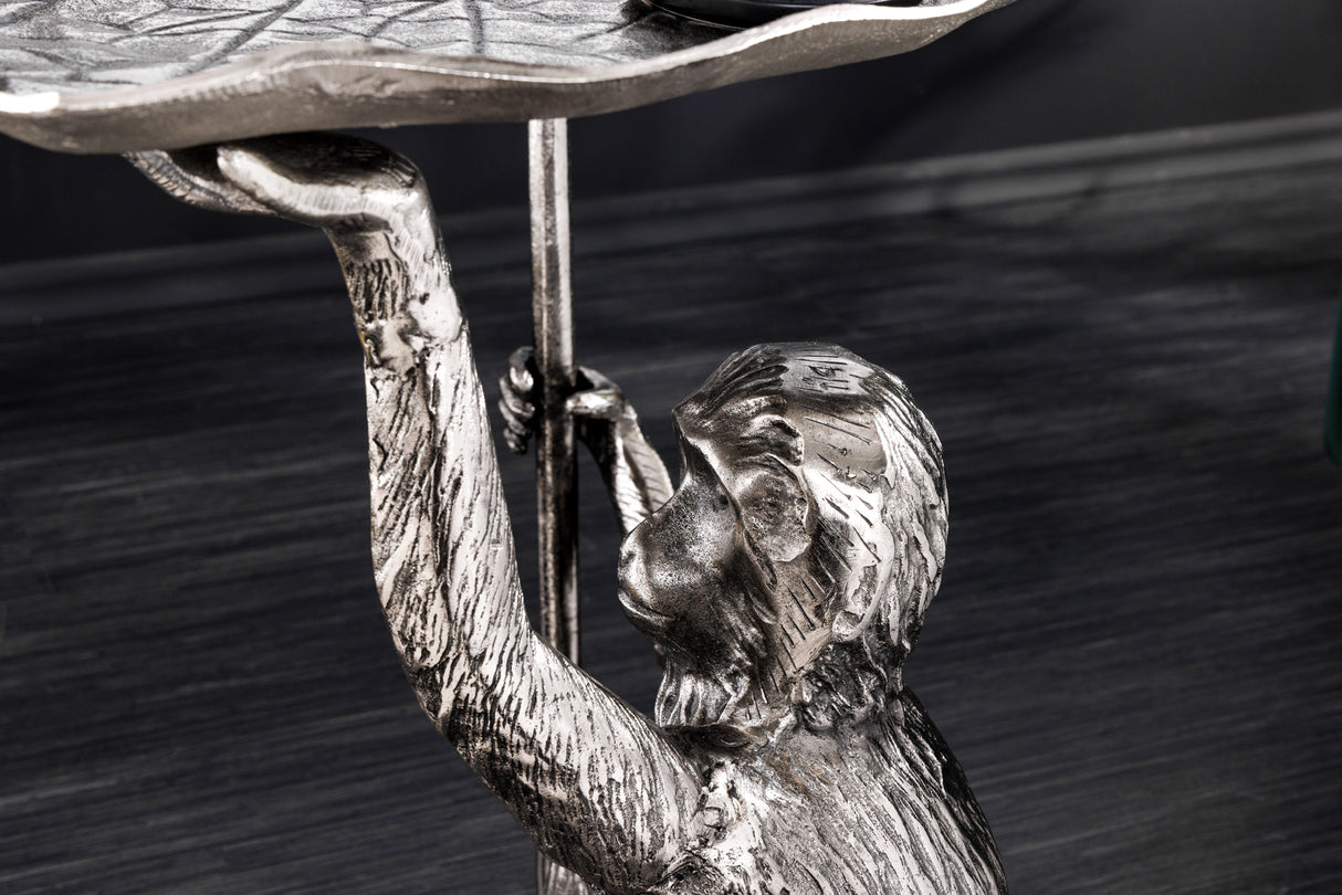 Beistelltisch WILDLIFE MONKEY 55cm silber