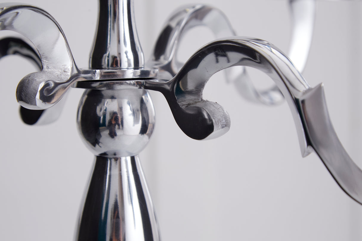 Candleholder MODERN BAROCK 120cm 5-armed silver