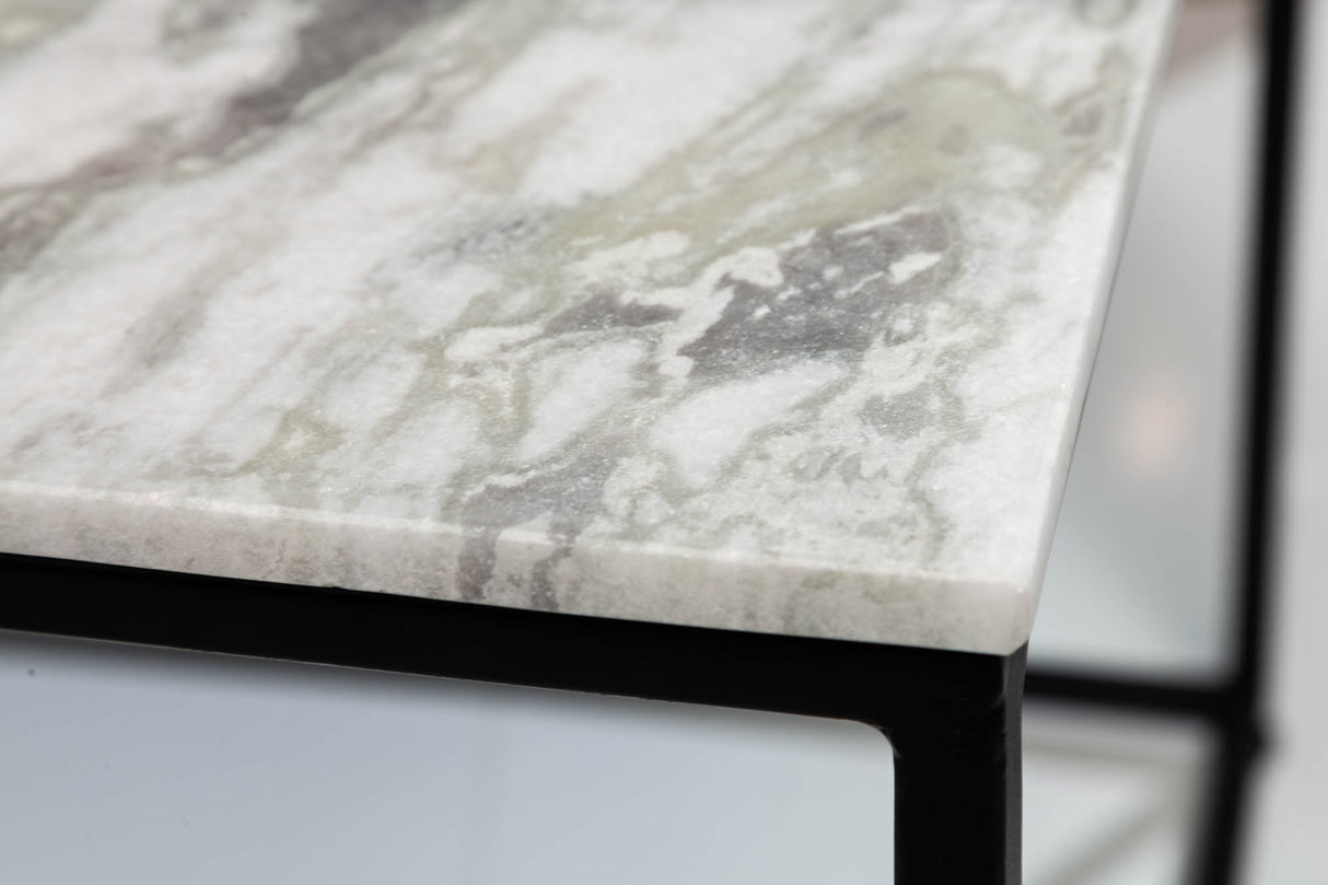 Coffee table ELEMENTS 50cm marble white