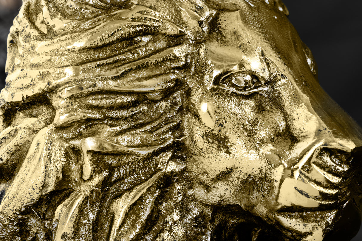 Beistelltisch WILDLIFE LION 60cm Antik Gold