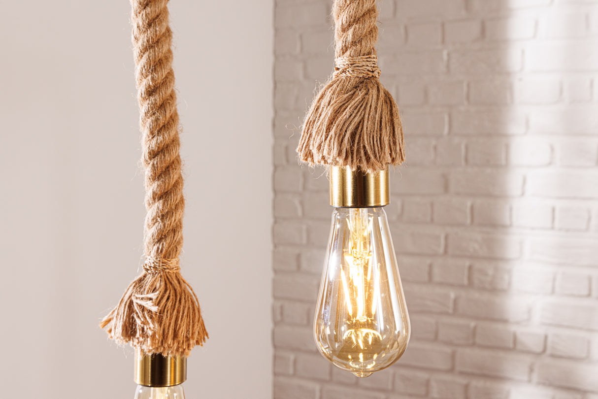 Pendelleuchte SEVEN SEAS 110cm recyceltes Akazienholz natur