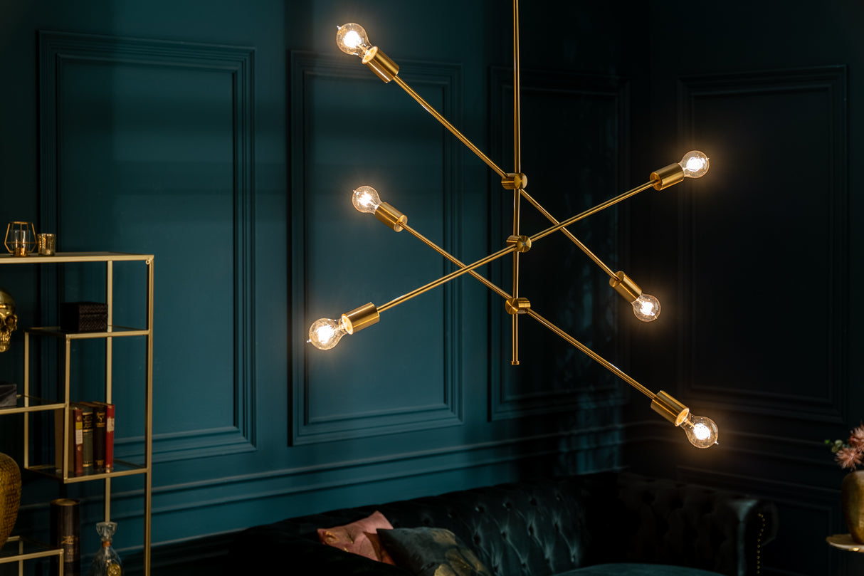 Pendant lamp VARIATION adjustable metal gold