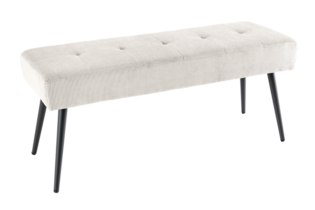 Bench BOUTIQUE 100cm beige cord