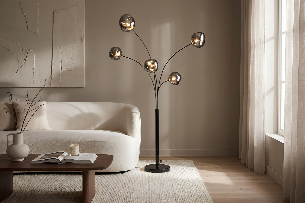 Floor lamp LIQUID DIAMOND smoke 200cm