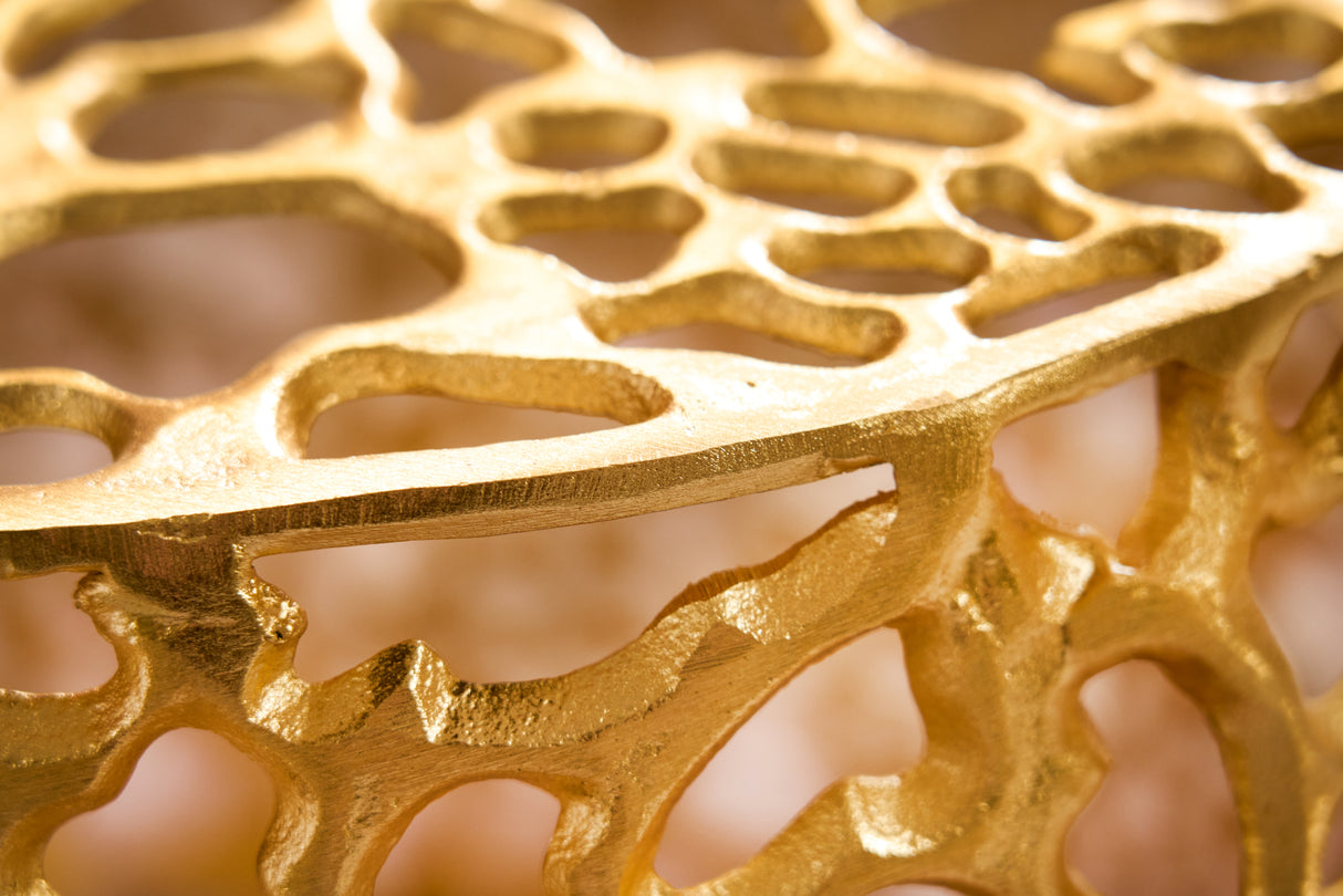 Couchtisch ABSTRACT LEAF 55cm gold