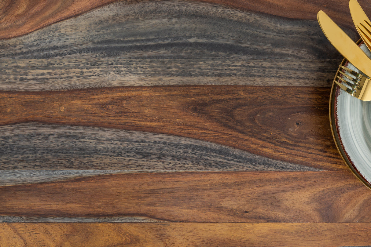 Sideboard RELIEF 160cm Sheesham Holz Rauchoptik