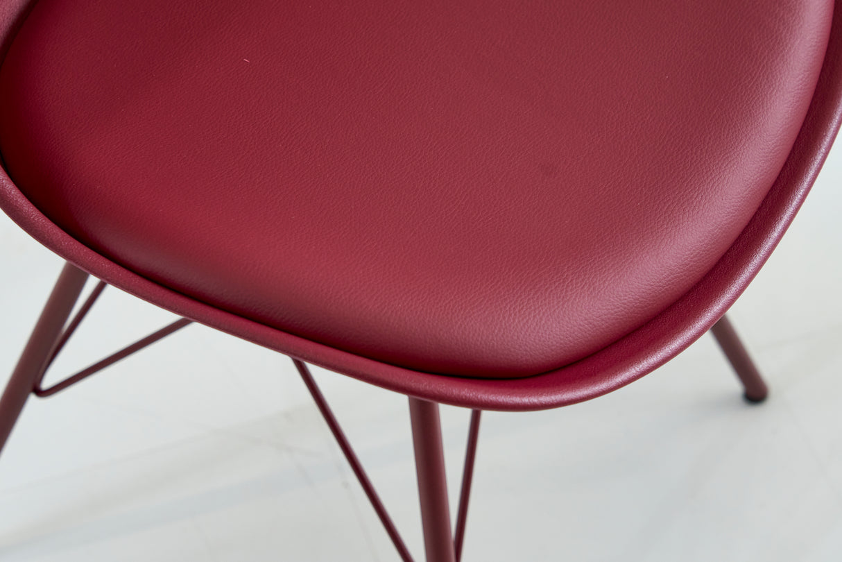 Stuhl SCANDINAVIA MASTERPIECE Kunstleder rot
