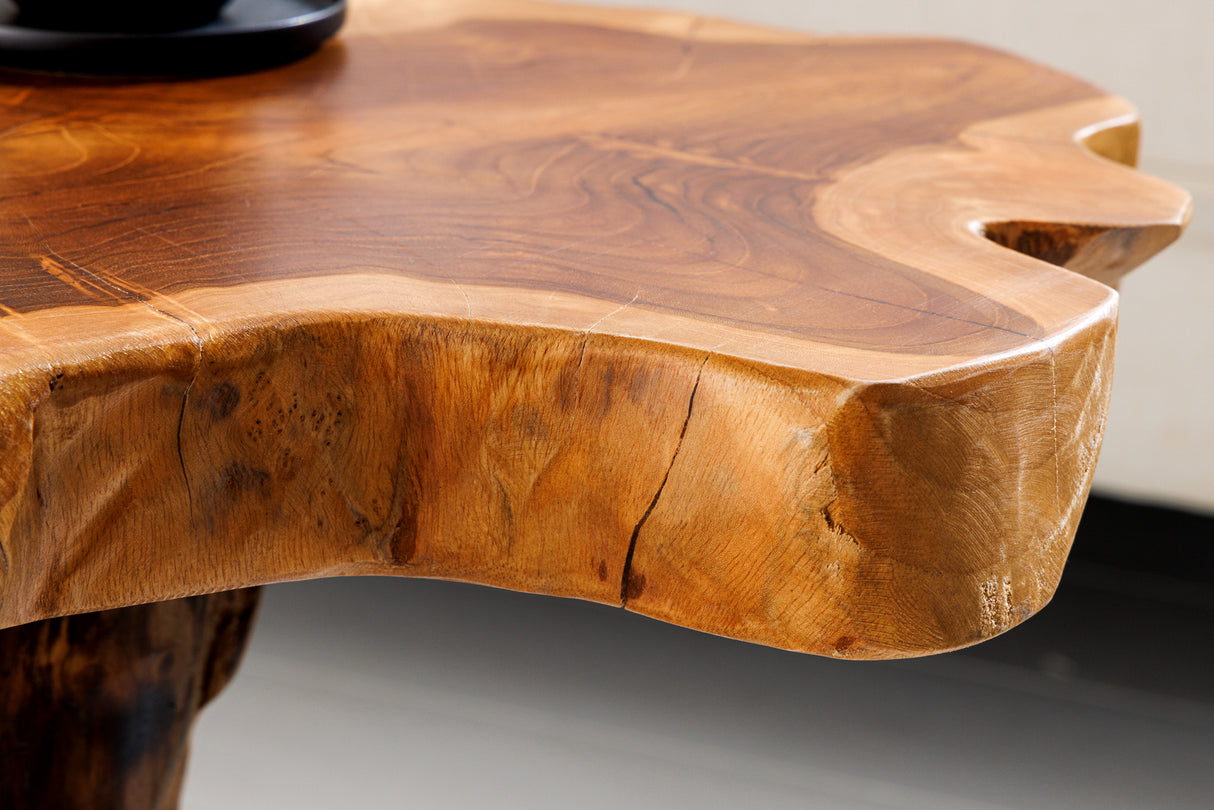 Side table ROOT 40cm teak wood natural