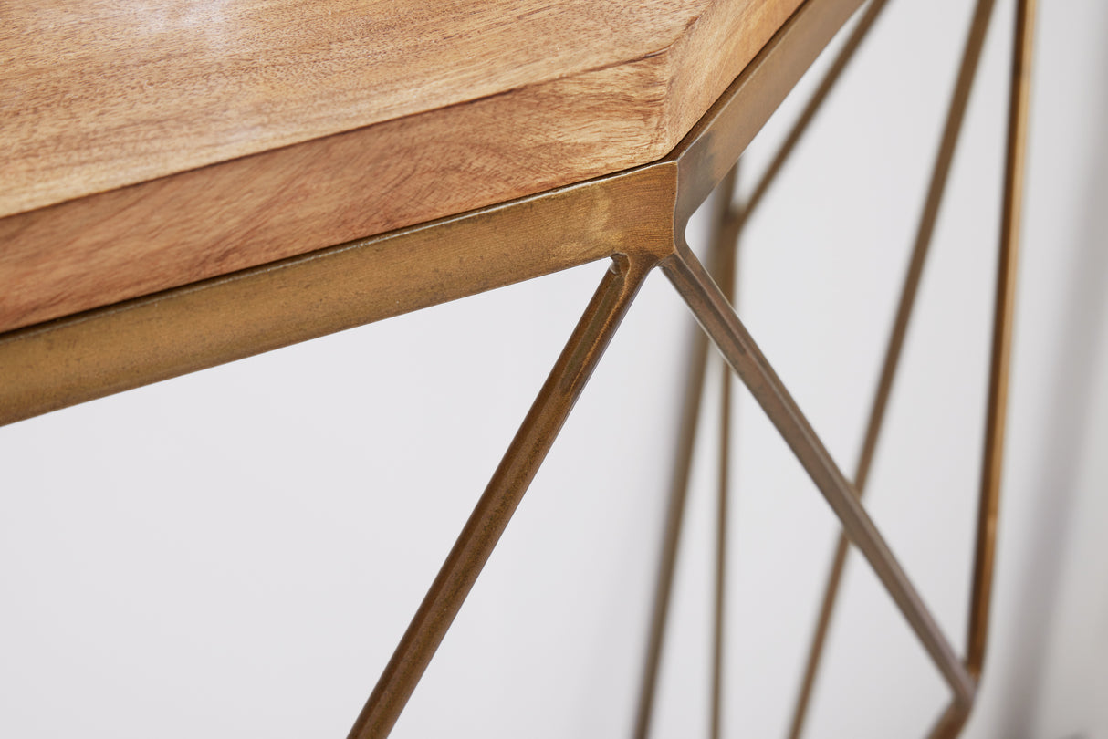 Console DIAMOND 90cm mango wood plate