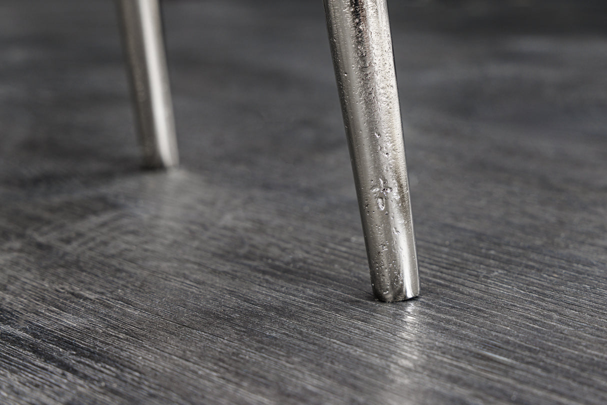 Couchtisch ELEMENTS 2er Set silber