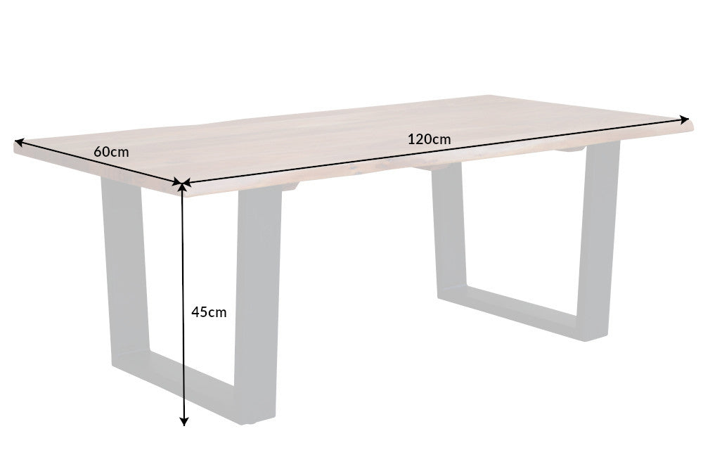 Couchtisch MAMMUT 120cm 25mm Akazienholz natur