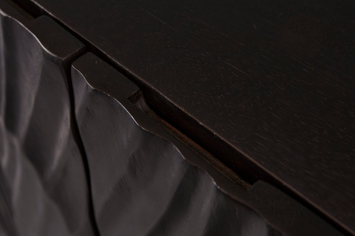 Highboard SCORPION 120cm 3D mango schwarz