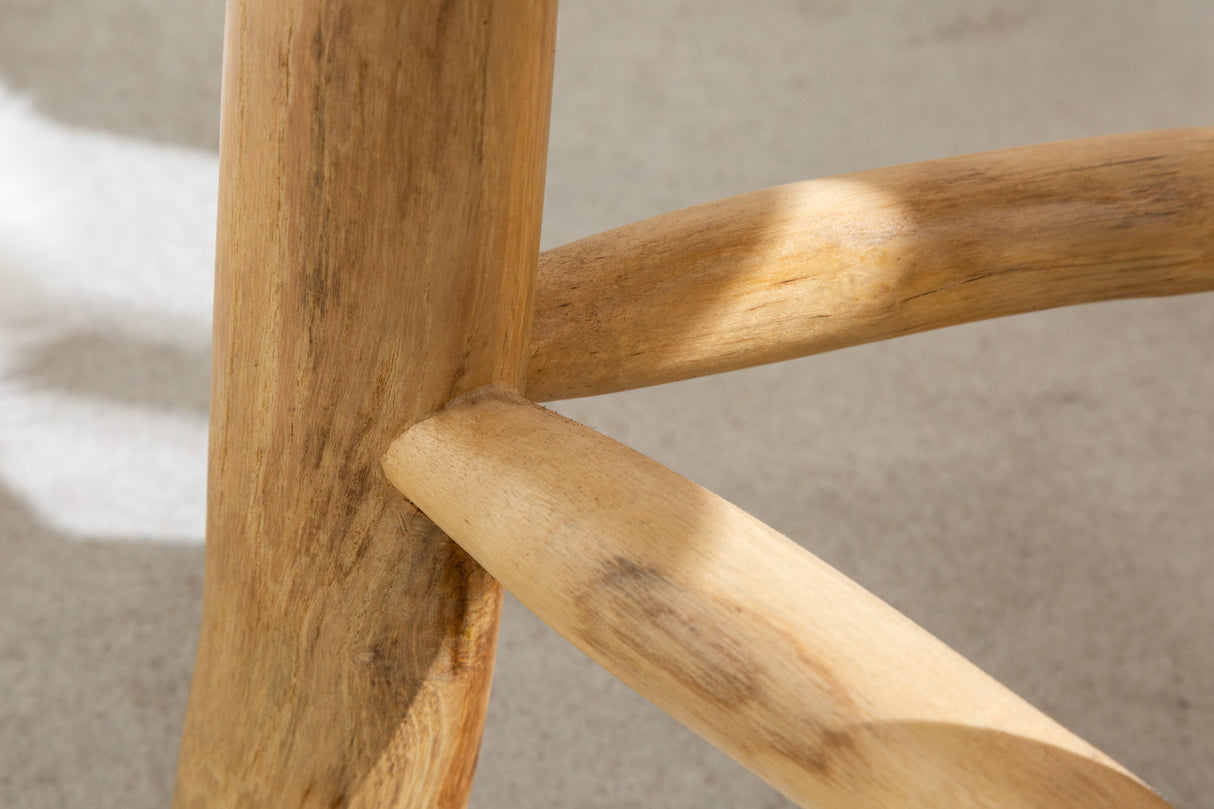 Stool BALI 45cm teak wood natural