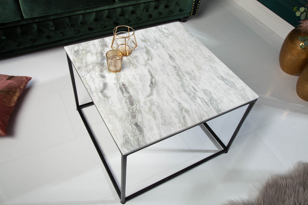 Coffee table ELEMENTS 50cm marble white