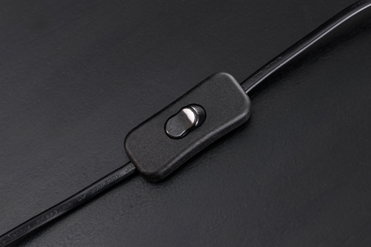 Table lamp DESIGNED BY NATURE 60cm raintree wood natural black w/ white shade handmade