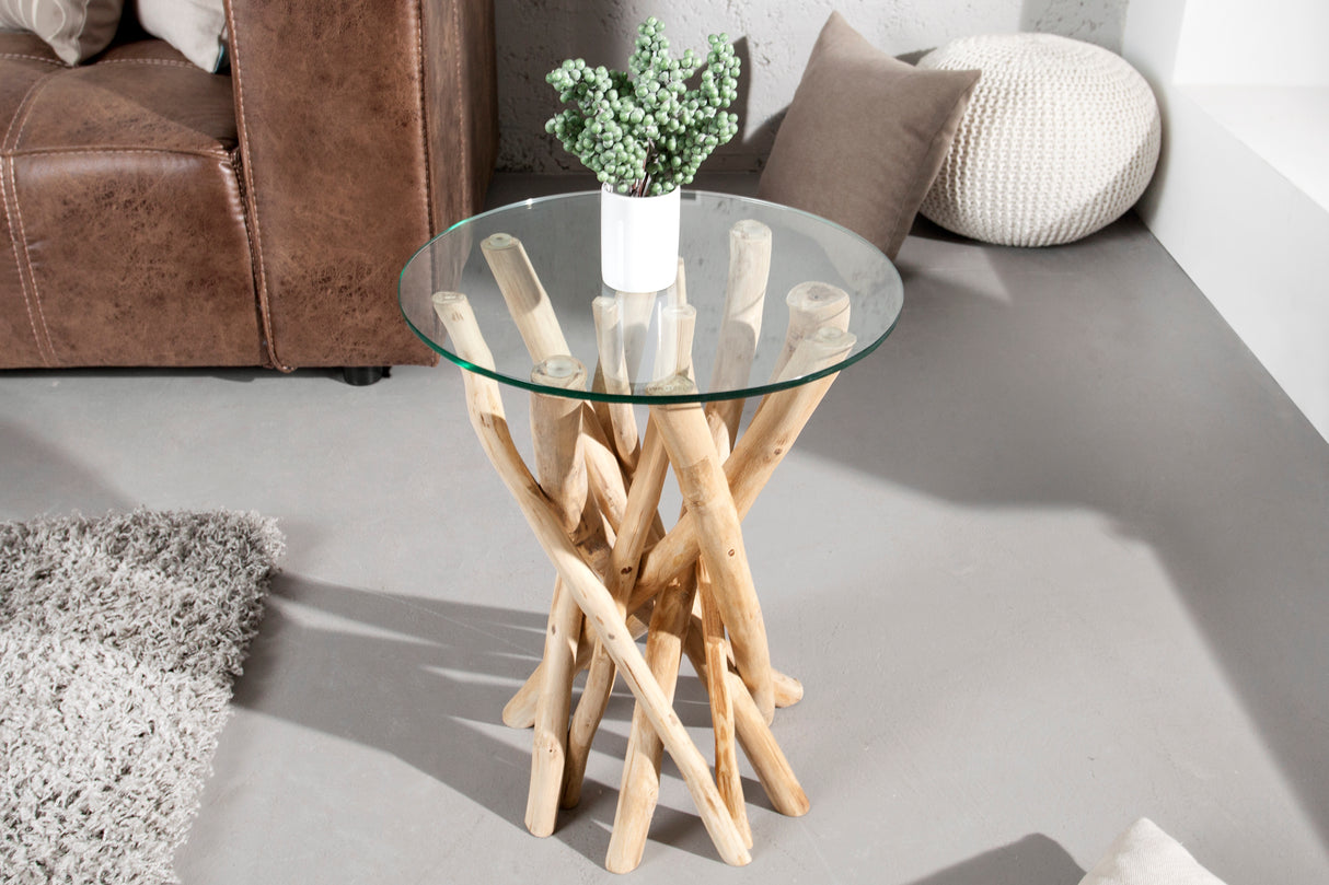 Beistelltisch DRIFTWOOD 35cm Gestell ohne Glasplatte