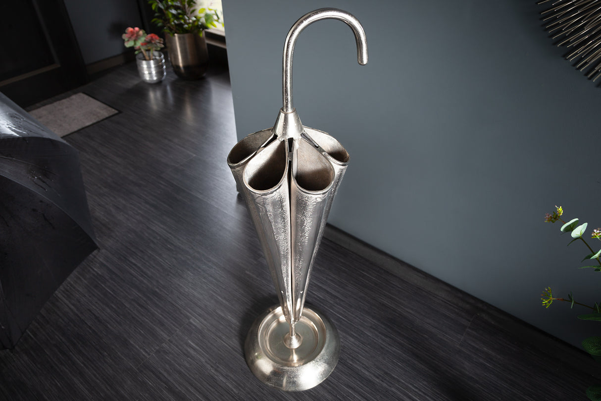 Umbrella stand UMBRELLA 90cm for 6 umbrellas silver