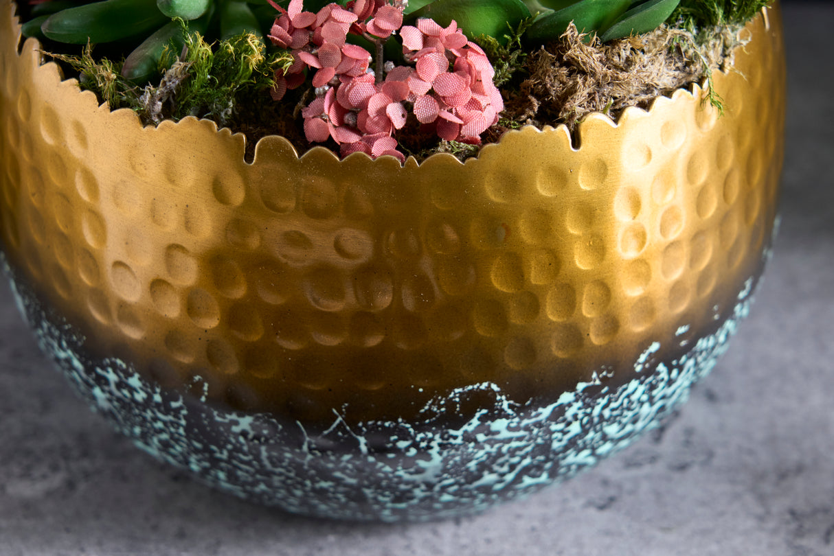 Bowl ORIENT 18cm gold with patina