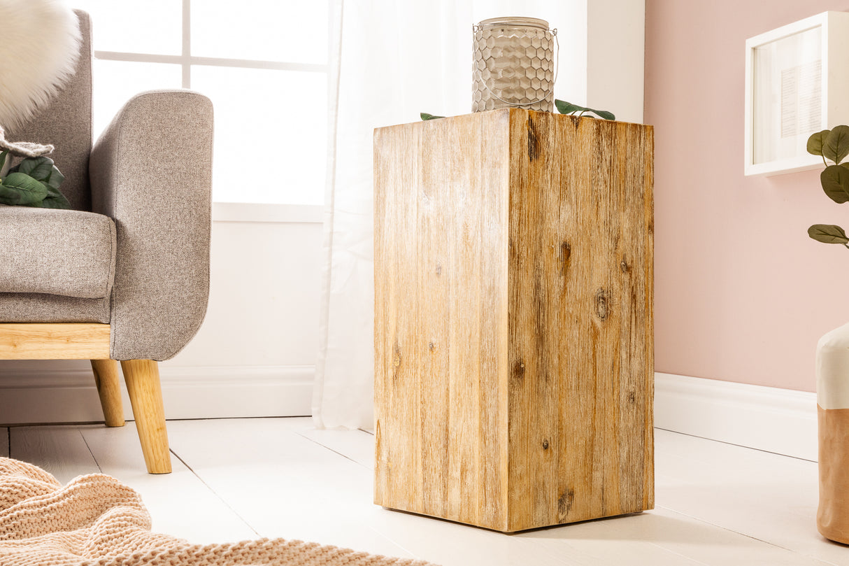 Decoration pillar COLUMNA 50cm acacia teak grey