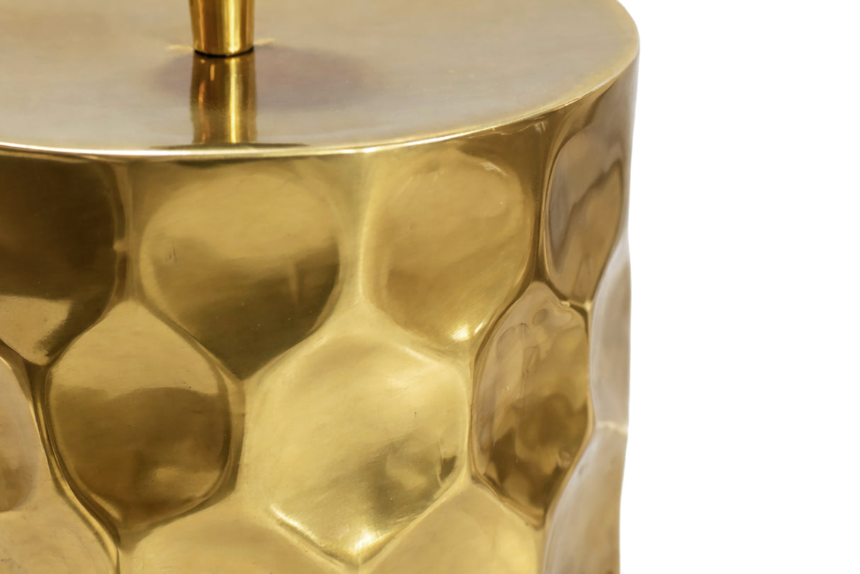 Table lamp AURELIA 55cm hammer stroke effect gold