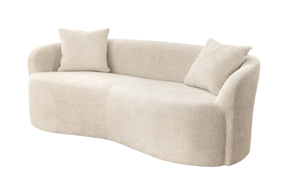 Sofa ELEMENTAL 180cm 2-seater bouclé champagne beige