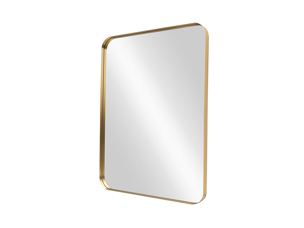 Wall mirror AMSTERDAM 100cm aluminium gold
