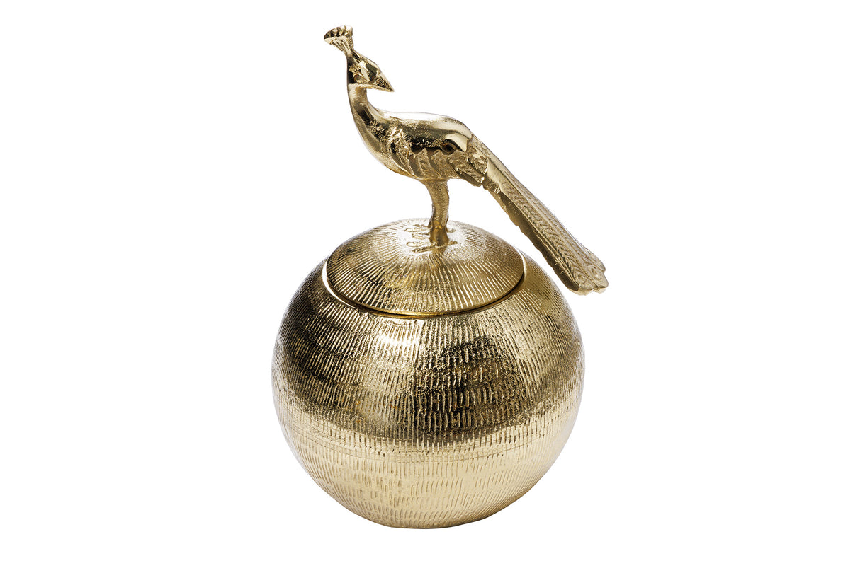 Metalldose WILDLIFE BIRD 30cm antik gold